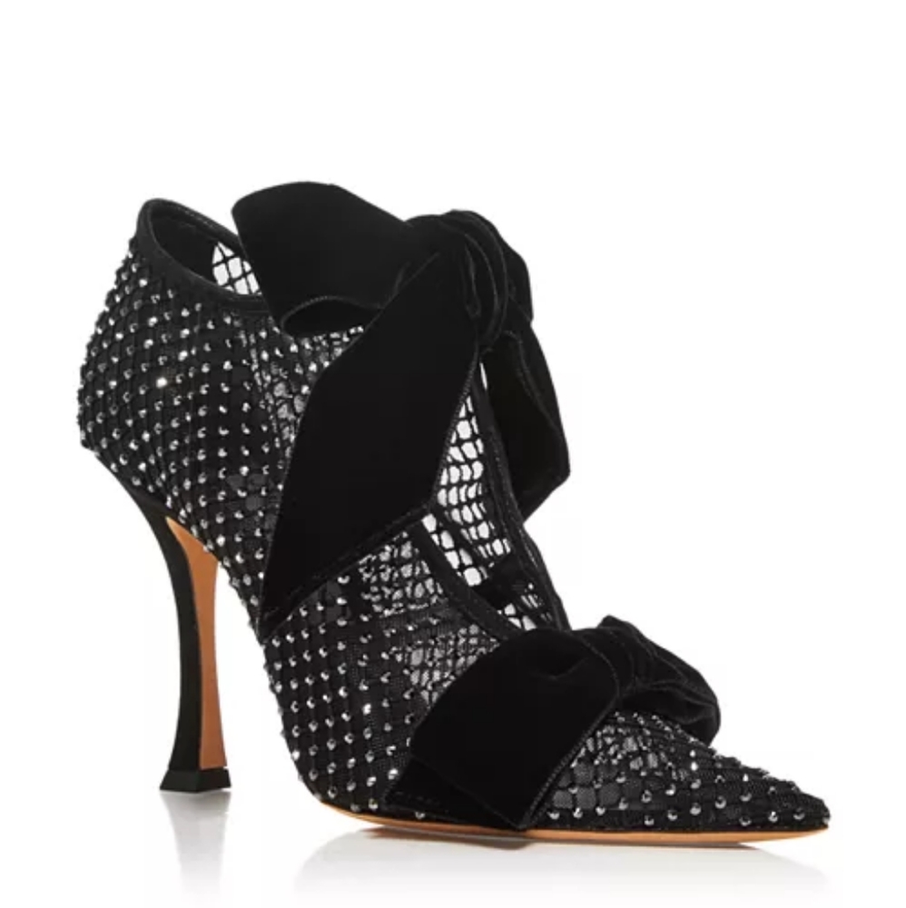 NEW JIMMY CHOO FLACA 100 EMBELLISHED HIGH HEEL PUMPS